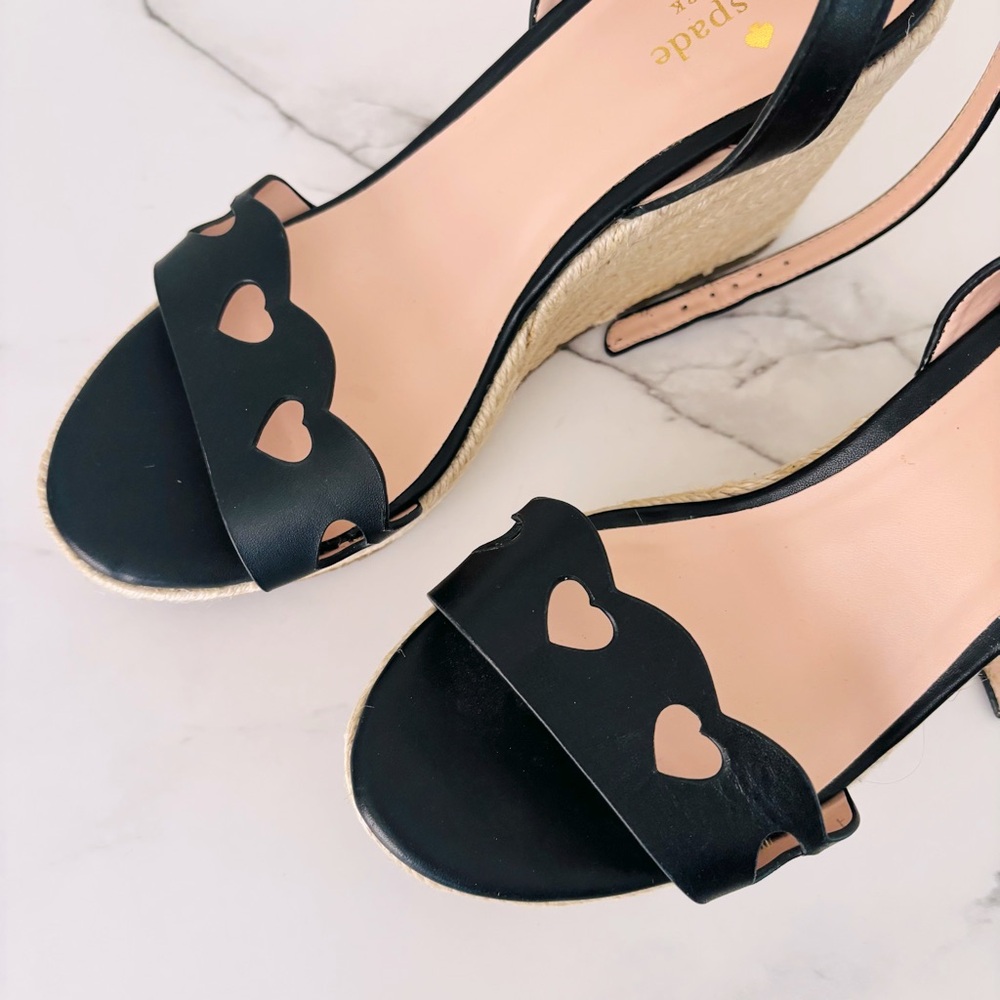 Kate Spade Kitt Espadrille Wedge Sandal Size 8.5 - Picture 3 of 9